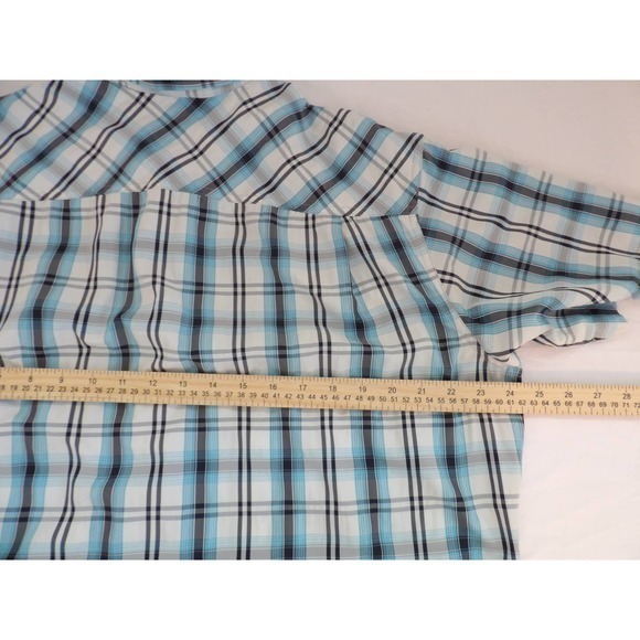 Eddie Bauer Travex‎ Short Sleeve Button Up Size Large #1154 - Picture 4 of 7